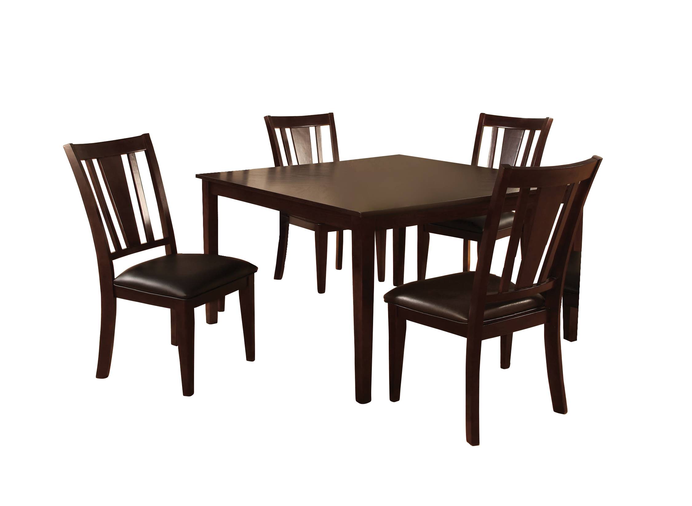 Krichner Transitional 5-Piece Solid Wood Dining Set